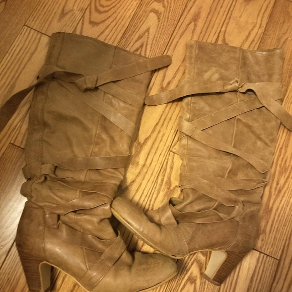 Tan Real Leather boots - Picture 1 of 3